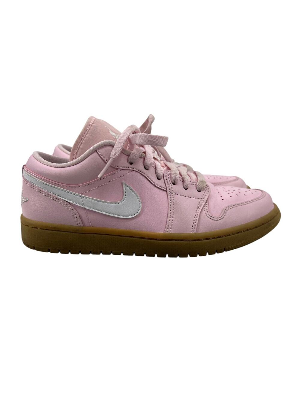 Nike Womens 7.5 Air Jordan 1 Actic Pink‎ Gum Lifestyle Shoes Sneakers DC0774-601